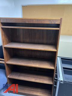 (2) Wooden Bookshelves